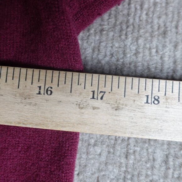 Boden Womens Sweater 6 Red Burgundy Cardigan Button Front 100% Cashmere - Picture 3 of 8